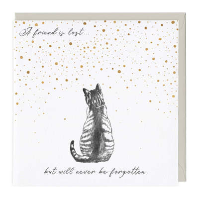 Card - A Friend Is Lost Cat (Whistlefish)