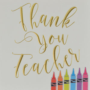 Card - Thank You Teacher (Wendy Jones-Blackett)