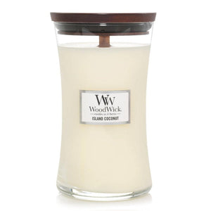 Island Coconut Woodwick Large Candle