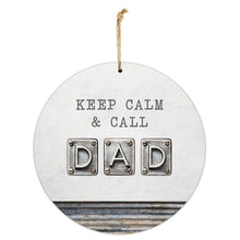 Load image into Gallery viewer, Fathers Day Dad 30cm Hanging Tin Sign
