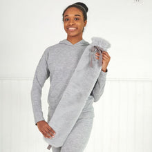 Load image into Gallery viewer, Long Hot Water Bottle - Grey Faux Fur
