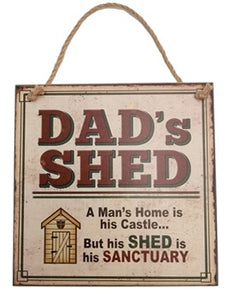 Home Vintage- Dad's Shed Sign