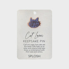 Load image into Gallery viewer, Keepsake Pin Cat Lover
