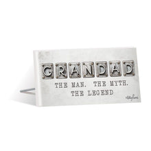 Load image into Gallery viewer, Fathers Day Grandad Sentiment Plaque
