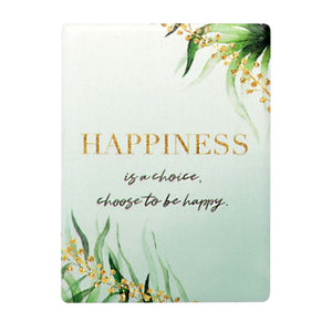 Greenery Ceramic Magnet - Happiness (n/b)