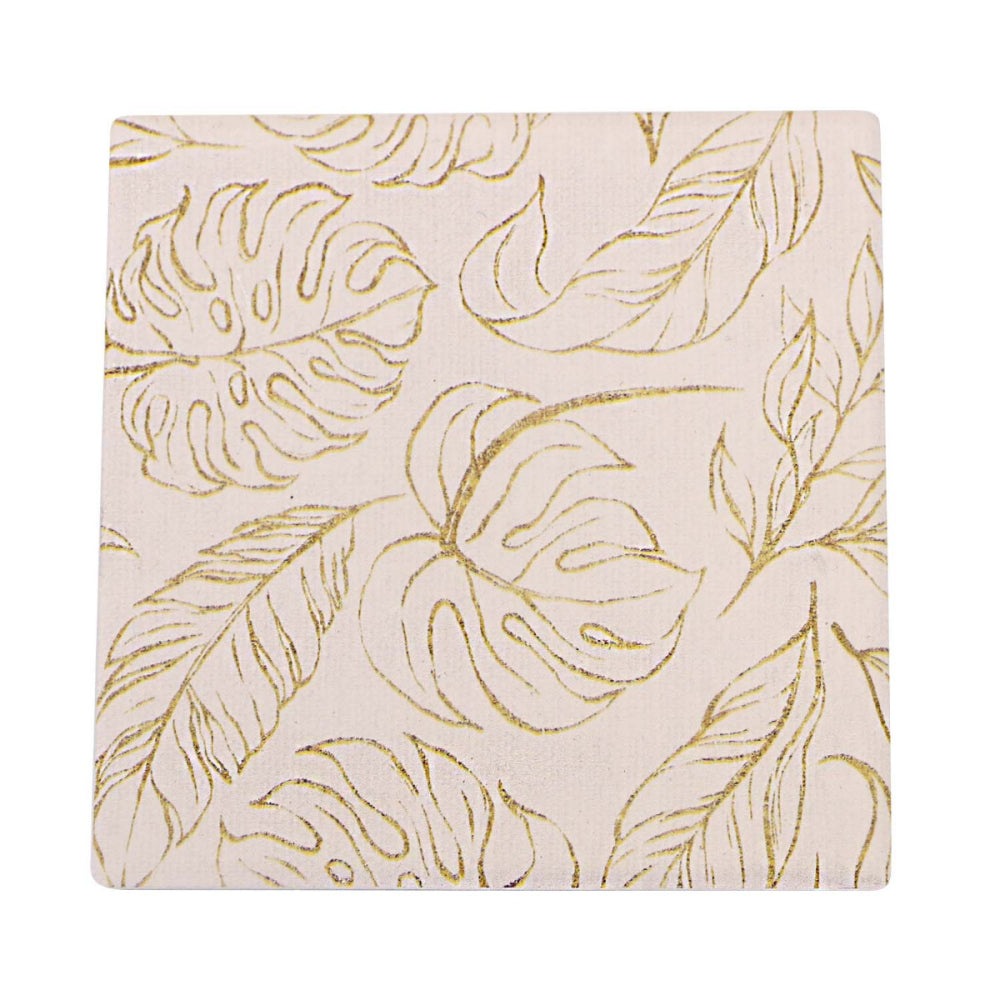 Greenery Ceramic Coaster - Blush (n/b)