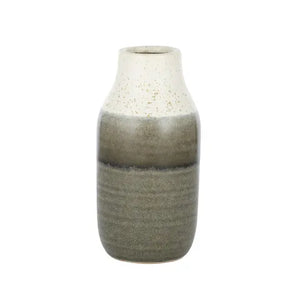 Genie Ceramic Vase 10x20.5cm Khaki N/b