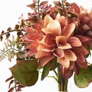 Dahlia Mix Bouquet - Dusty Pink Peach