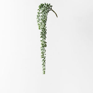 String Of Pearls Grey & Green - 45cm