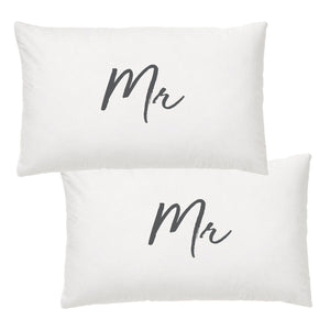 Mr & Mr Wedding Pillow Case S/2