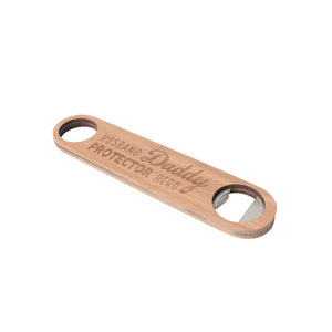 Father's Day Hero Wooden Bottle Opener