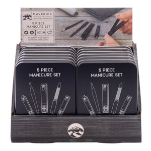 Maverick Black 5pc Manicure Set