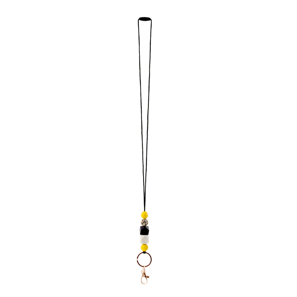 Silicon Beaded Lanyard Asst