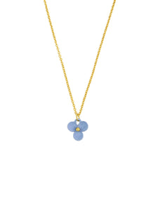 Blue Trillium Necklace