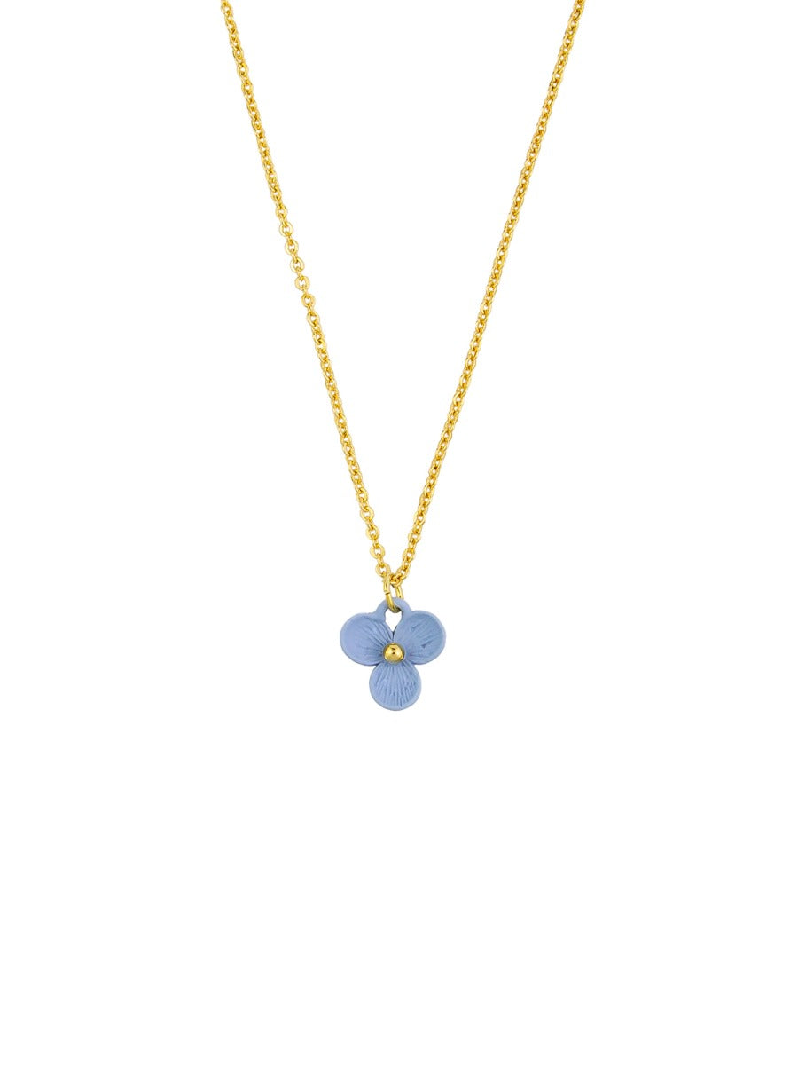 Blue Trillium Necklace