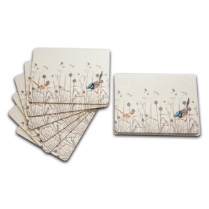 Blue Wren Grasslands Placemats Set/6