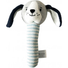 Load image into Gallery viewer, Puppy Blue Knit Rattle
