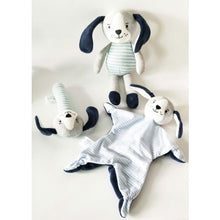 Load image into Gallery viewer, Puppy Blue Knit Rattle

