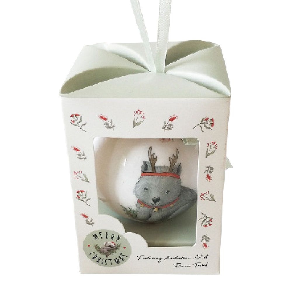 Wombat Traditional Bauble Christmas Ornament