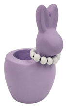 Load image into Gallery viewer, Cute Bunny With Pearls Planter Lilac
