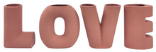 Load image into Gallery viewer, Erina LOVE Letter Vase Pink H 15x51cm
