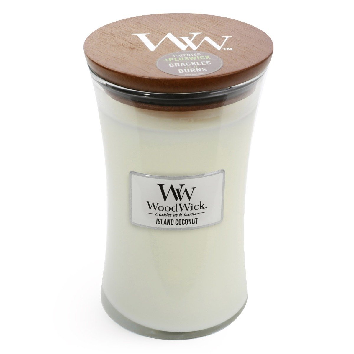 Island Coconut Woodwick Large Candle
