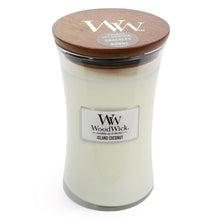 Load image into Gallery viewer, Island Coconut Woodwick Large Candle
